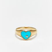 baby-chevaliere-coeur-turquoise-or-jaune