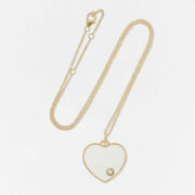 Collier médaillon coeur crystal Vue 1